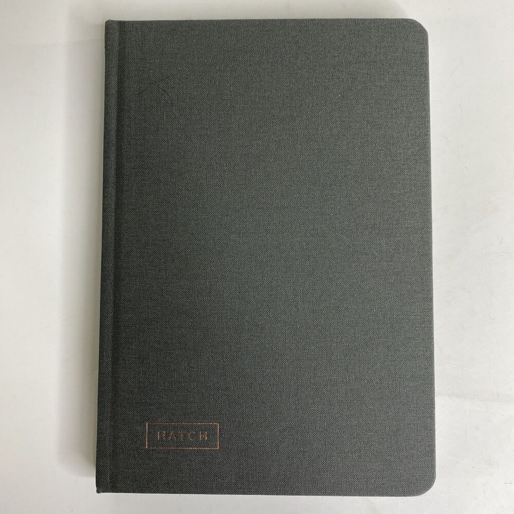 Hatch HC Notebook for Makers Entrepreneurs Idea Journal Project Planner Gray‎